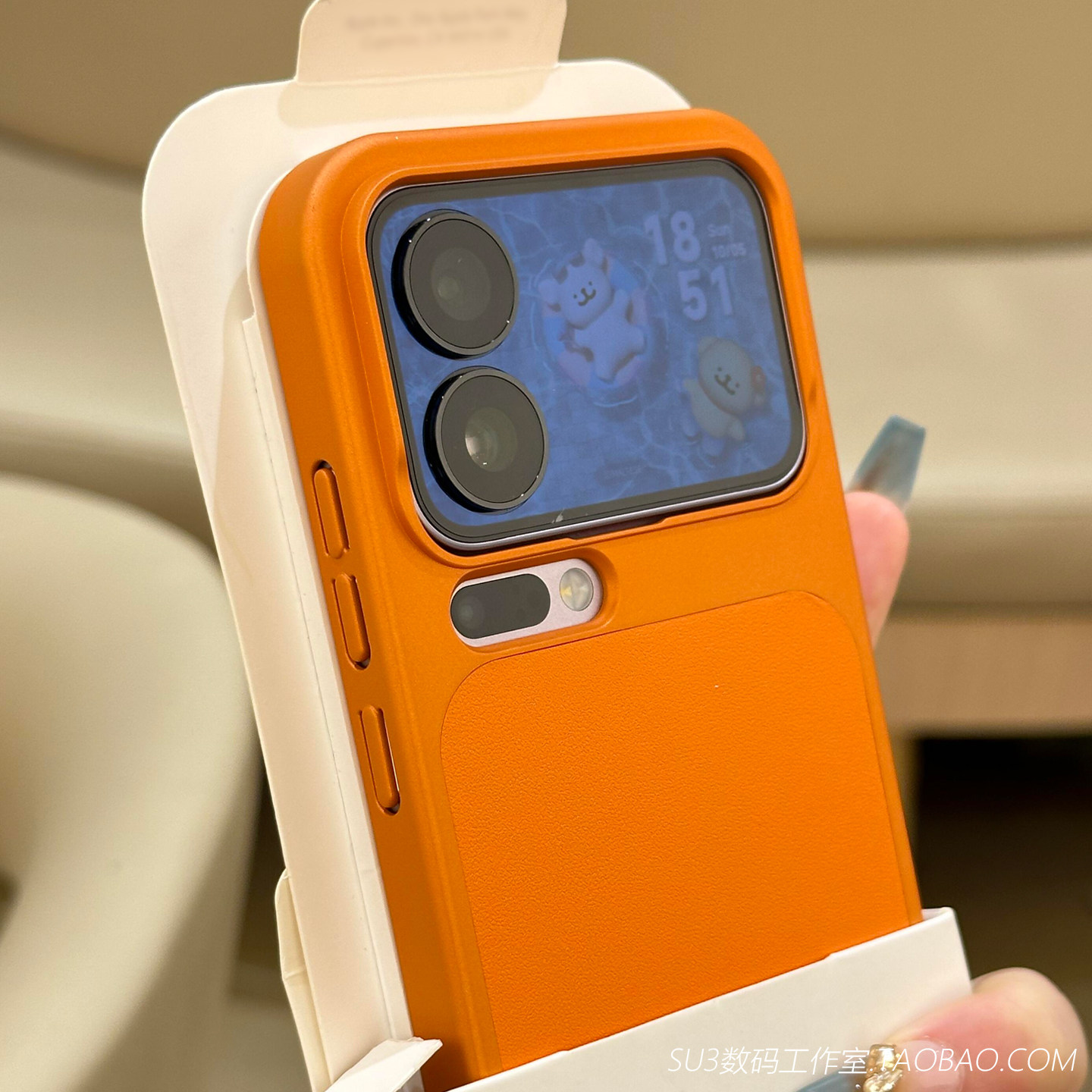 内置磁吸充电电镀硬壳适用小米17pro手机壳max素皮纹纯色高级感皮纹拼接全包防摔亚克力磨砂网红星宇橙保护套