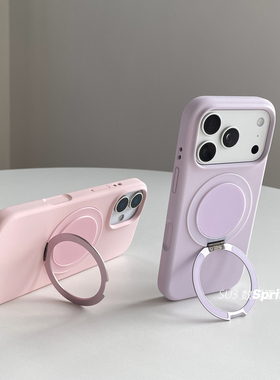 磁吸360度旋转支点壳带支架适用小米17promax手机壳17pro液态硅胶15spro全包17ultra防摔14耐脏软糯网红高级