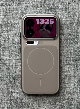 透黑灰色磁吸硬壳Air适用iPhone16苹果17promax手机壳15plus磨砂14简约13半透明12小米17金属按键超薄裸机感