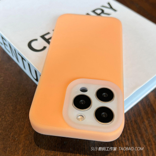 雾面透橙色软糯果冻液态硅胶适用Ace5一加13手机壳12全包oppoReno13磨砂耐脏FindX8高级感x7小众简约大孔防摔