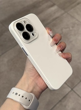 纯白色水晶玻璃镜头适用Pura70华为mate60/50pro手机壳40全包自带镜头膜30硅胶软壳ultra高级感p简约+小红书E