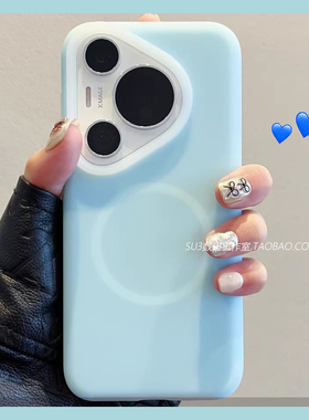 果冻透感浅蓝色磁吸充电适用oppo Reno14pro手机壳13液态硅胶FindX8s+小众X7防摔Ultra一加Ace5不发黄magsafe