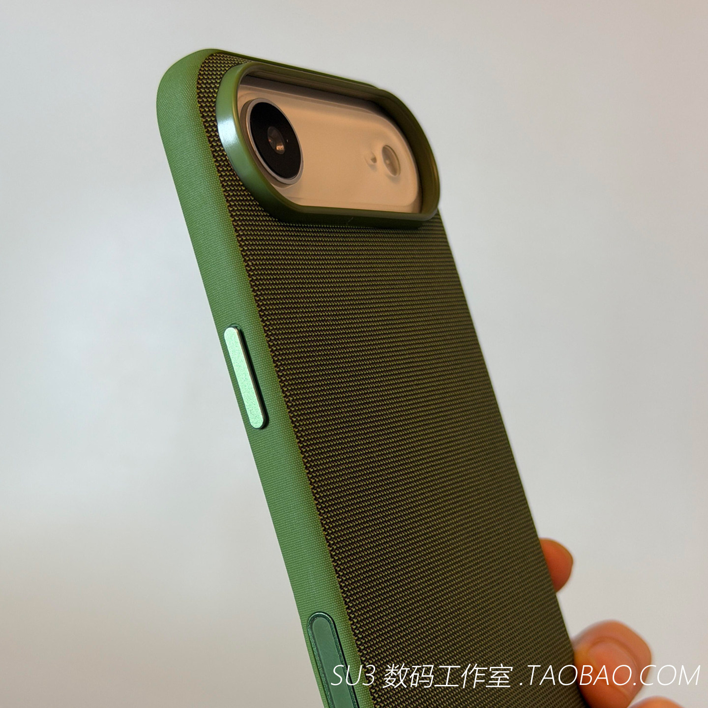 MagSafe磁吸充电科技织物iPhone适用Air苹果17pro手机壳max不沾指纹16高级感15plus布纹14软边13防摔12橄榄绿