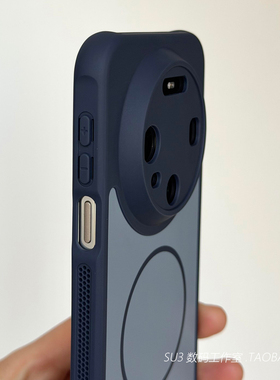 Beats海军蓝色撞色细磁吸充电适用华为mate80/70pro+手机壳80promax防摔60软边Pura80/70网孔散热磨砂全包男