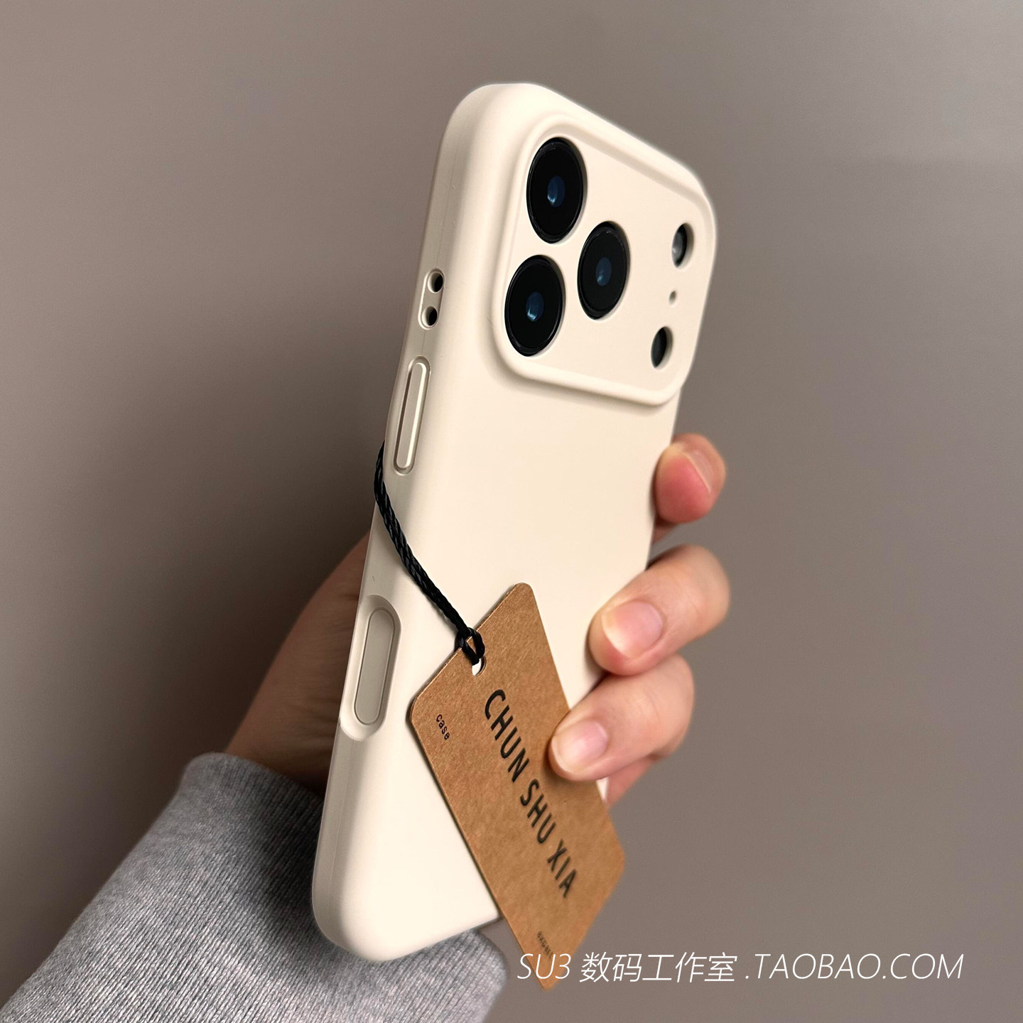 软糯极简古董白色真液态硅胶Air适用iPhone17苹果17promax手机壳16plus防滑15防摔14全包镜头13耐脏12高级感