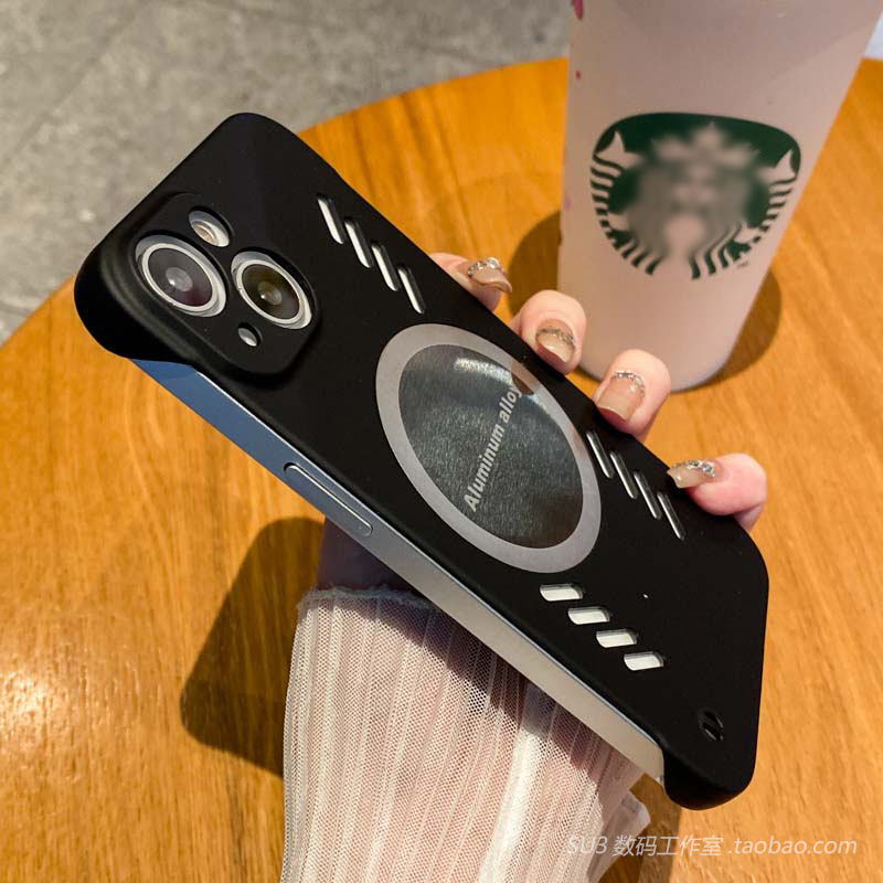 镂空散热适用小米13手机壳12Spro超薄11ultra石墨烯10s至尊版K50红米K60e无边框K40s男车载磁吸防摔半包硬壳