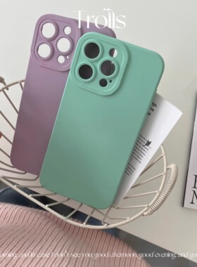 淡青色薄荷绿K12适用oppoReno12/11pro手机壳10/9镜头加高8/7软硅胶FindX7/X6高级感X5全包x3防摔A3香芋紫色+