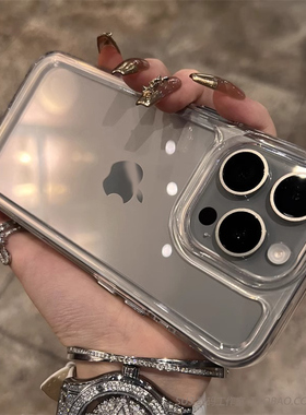 高清透明亚克力硬壳软边note13适用14小米13pro手机壳ultra高级感12S保护套11红米K70e加厚K60至尊版K50防摔+