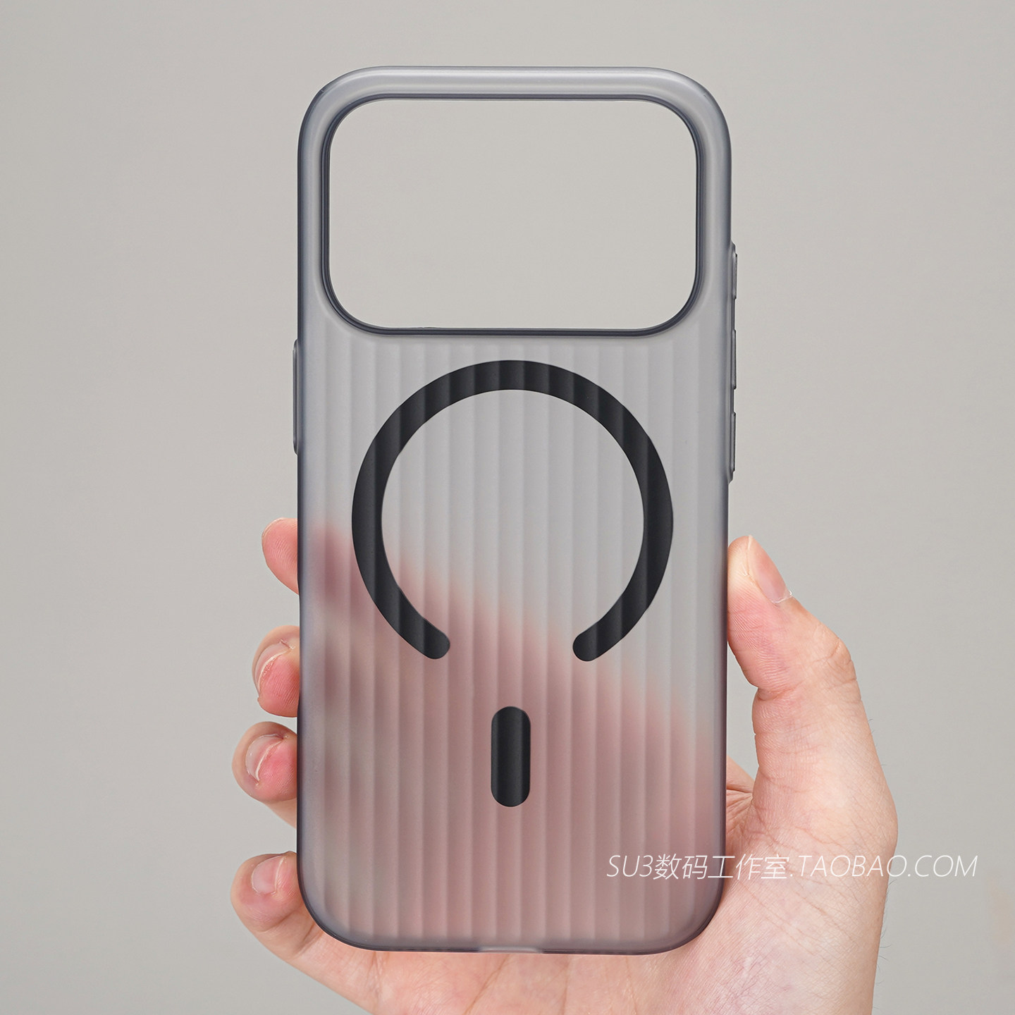 90半透明磨砂透黑瓦楞磁吸适用小米17pro手机壳17promax立体条纹15s简约14高级3红米K80防摔ultra硬壳MagSafe