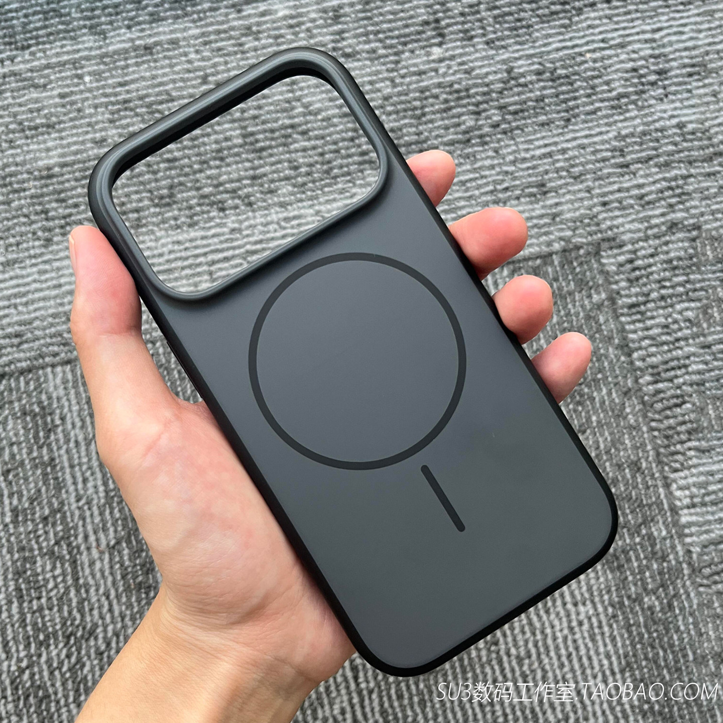 黑色Magsafe细圈磁吸手机壳iPhone17适用苹果17promax无线充电16防摔15软边硬壳大孔高级感男Air新款全包