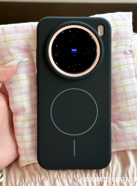 黑色细圈磁吸充电FindX8Ultra适用oppoFindX8手机壳pro液态硅胶X8s+小米15s软糯14简约13高级感magsafe防摔女