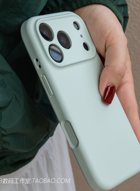 曼波绿色适用iPhone17苹果17pro手机壳17promax液态硅胶16薄荷绿15plus高级感14全包镜头13防摔12耐脏Air磨砂
