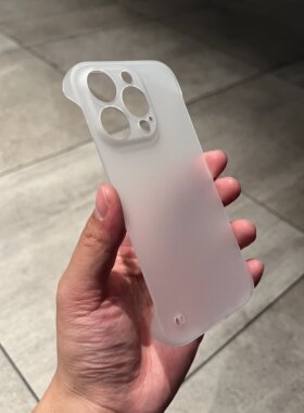 无边框适用15小米14手机壳13磨砂白色pro半透明12s硬壳ultra红米K70亚克力K60至尊版E半包裸机K80防指纹简约