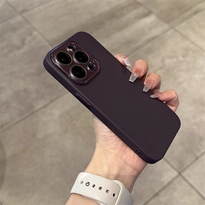 暗紫色适用华为Pura70pro手机壳mate60/50pro自带水晶玻璃镜头膜40全包30肤感+磨砂硅胶高级感简约软壳防摔男