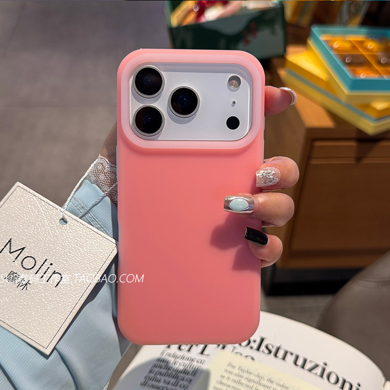 ins朦胧半透感西柚粉适用小米17promax手机壳17pro液态硅胶15s防滑14ultra红米K80防摔k70女ntoe简约小众果冻