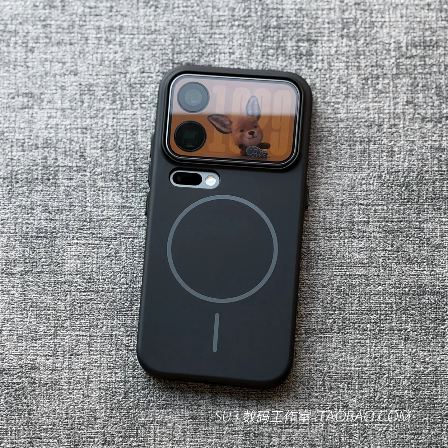 黑色细圈磁吸充电适用iphone18promax苹果18pro手机壳max柔润17超薄Air裸机16plus防摔15高级感4简约硬壳新款