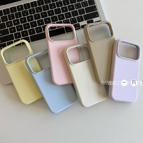 K90大孔ins适用小米17pro手机壳max液态硅胶15s简约14ultra防摔13红米K80至尊版K70软k60套note纯色+防指纹E