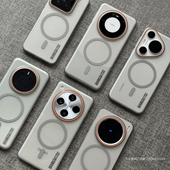 钛灰色Magsafe磁吸无线充电适用oppoFindX8s手机壳X9pro一加Ace5 3半透明15磨砂Reno13冰雾12大孔轻薄10条码