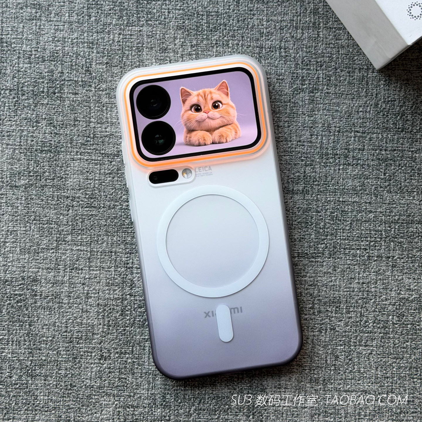 磁吸充电渐变撞色适用oppoReno15手机壳14pro亚克力FindX9pro硬壳X8s+简约X8Ultra磨砂半透明防摔肤感新款女