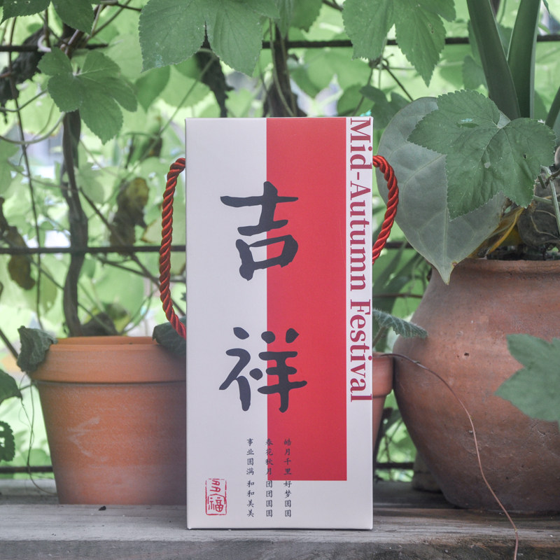 2粒两粒月饼包装盒 员工月饼盒 中秋礼盒手提礼物盒烘焙包装 10个