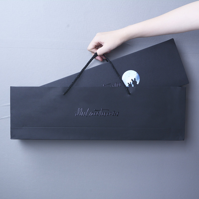 中秋月饼盒80-100克4粒5粒高档月饼包装盒随手礼盒手提袋套装10套