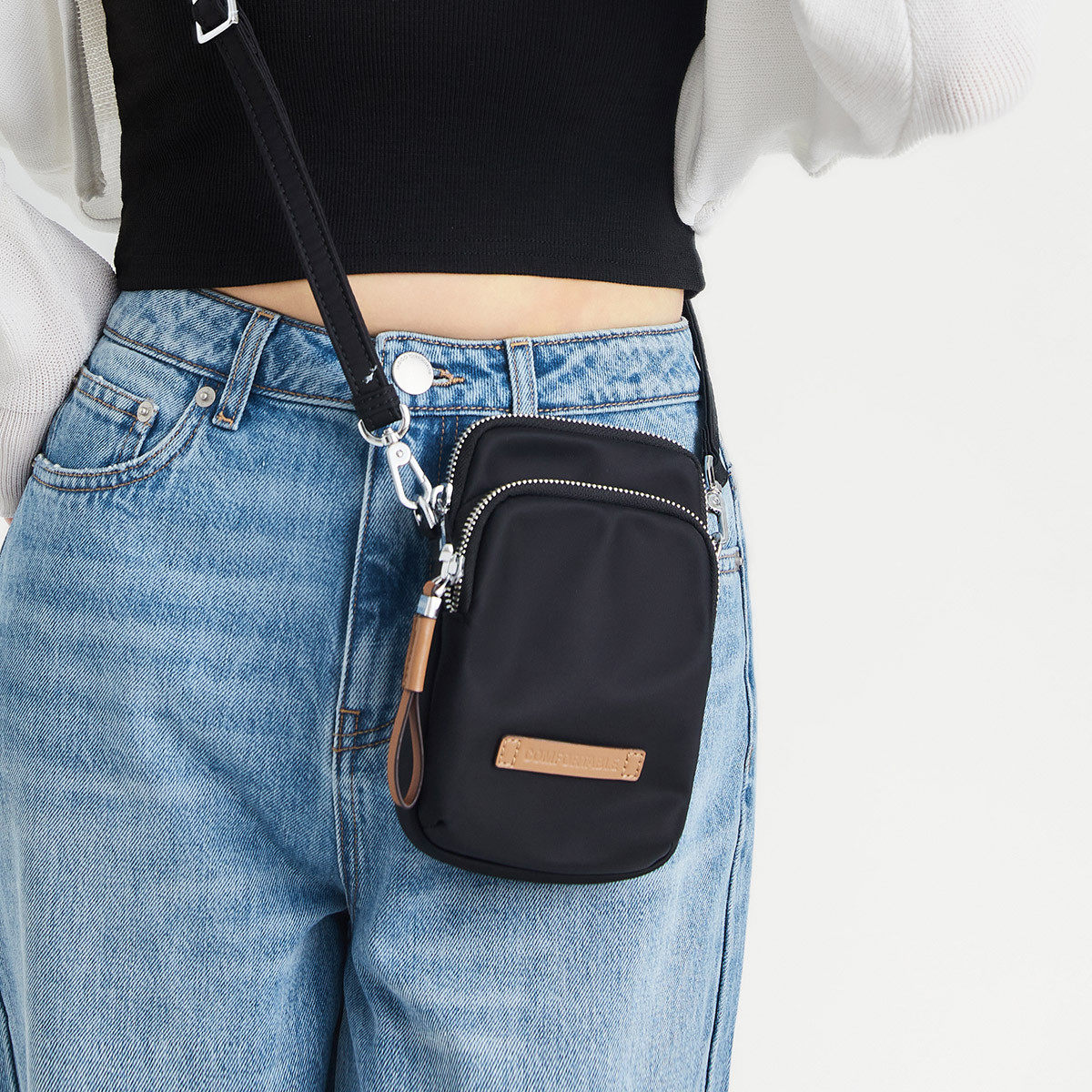 莱夫帆布手机包女斜挎2025新款精致迷你散步健身包百搭轻便零钱包,箱包皮具/热销女包/男包,手机包,淘宝优惠券,粉丝福利购,淘宝优惠卷