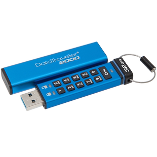 金士顿32gu盘女DT2000 USB3.1高速兼容3.0硬件加密企业u盘32g包邮