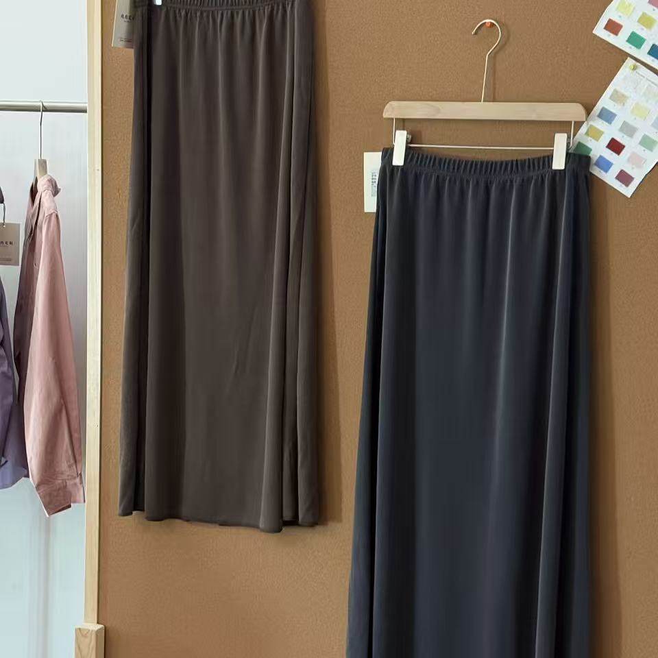 CT321#【海域迷雾】松紧腰显瘦秋冬半身裙