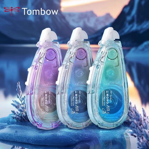TOMBOW蜻蜓MONOAIR渐变色极光静音修正带心动几何花园10m替芯CAR5