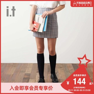 it :CHOCOOLATE女装半身裙夏季少女时尚格纹短裙9516AUI