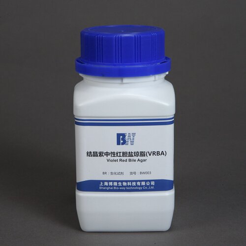 上海博微 结晶紫中性红胆盐琼脂VRBA生化试剂250g干粉培养基包邮