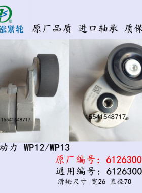 适用于潍柴皮带涨紧轮 612630060847 612630060009潍柴WP12 WP13
