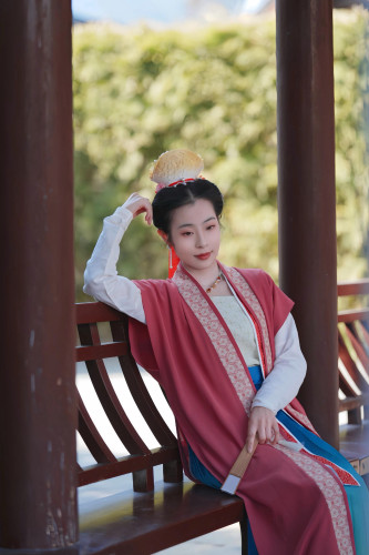 檀栾院宋制一条人夏季消暑宋背心
