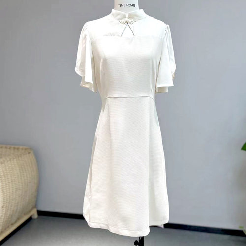 小飞袖改良旗袍连衣裙