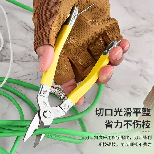 不锈钢直头铁皮剪刀多功能工业级剪刀PVC线槽剪刀细铁丝剪电工剪