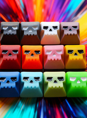 机械键盘个性树脂键帽骷髅头GMK手工单个ESC替换创意客制化礼物