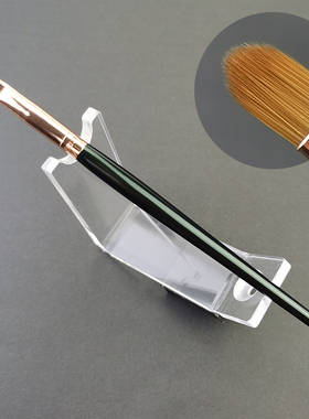 墨绿色纤维毛唇刷扁平小号口红刷便携一支初学者唇线刷唇膏刷唇笔