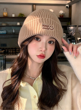 韩版甜美针织帽显脸小