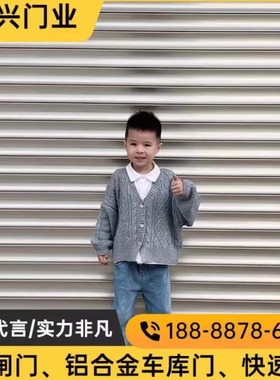 绍兴柯桥厂家直销电动卷帘门卷闸门铝合金车库门遥控水晶门进户门