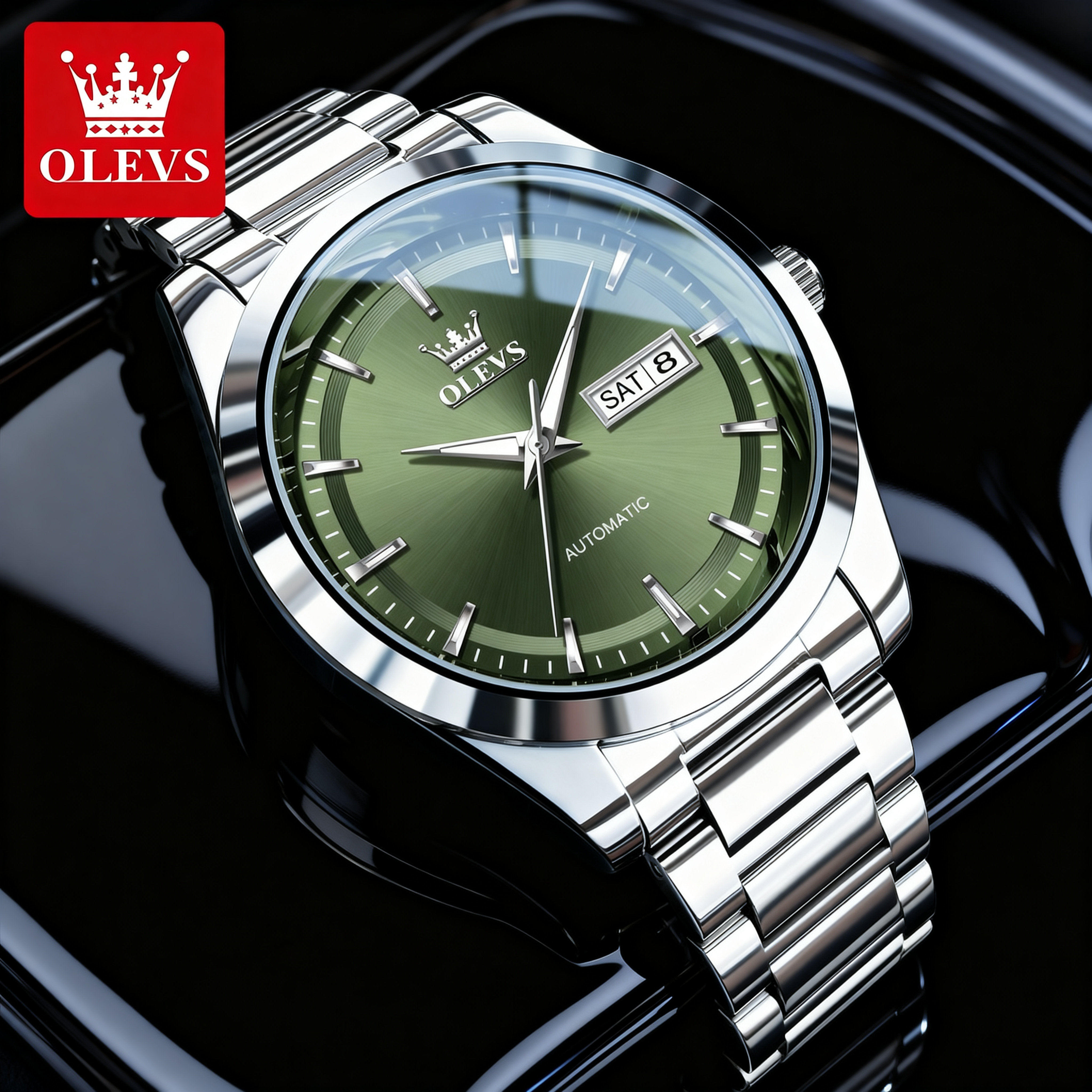 正品男士手表男款机械表防水钢带