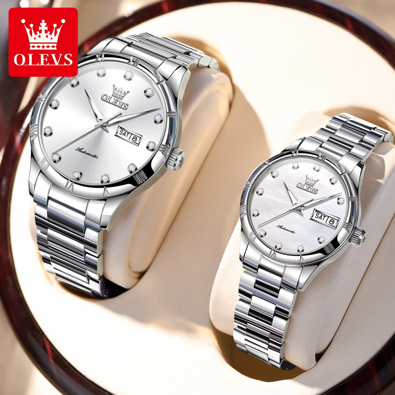 瑞士认证1314情侣手表一对机械表