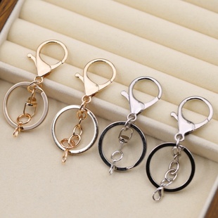 钥匙扣金属挂件龙虾扣链条三件套DIY挂饰手工包包玩偶饰品挂件