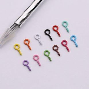 彩色羊角钉圆头羊眼螺丝钉手链项链吊坠挂钩包挂饰钩diy饰品配件