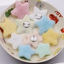 可爱少女心毛绒星星胸针包包挂件鞋 饰 扣送情侣闺蜜高颜值配件装