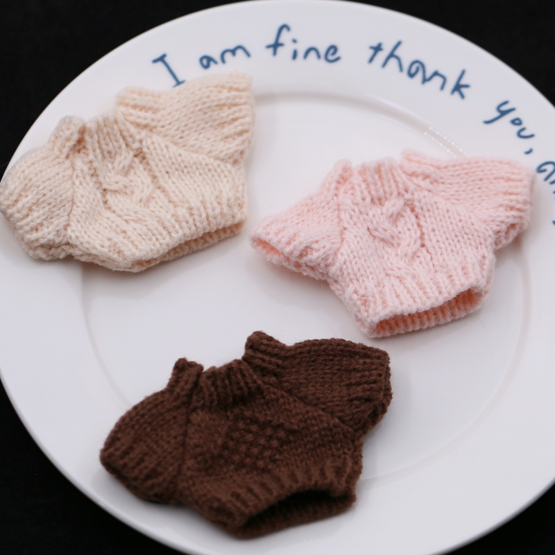 10cm棉花娃娃衣服玩偶针织衫