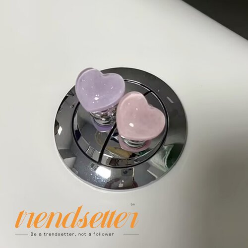 可爱爱心马桶按压器长指甲适用