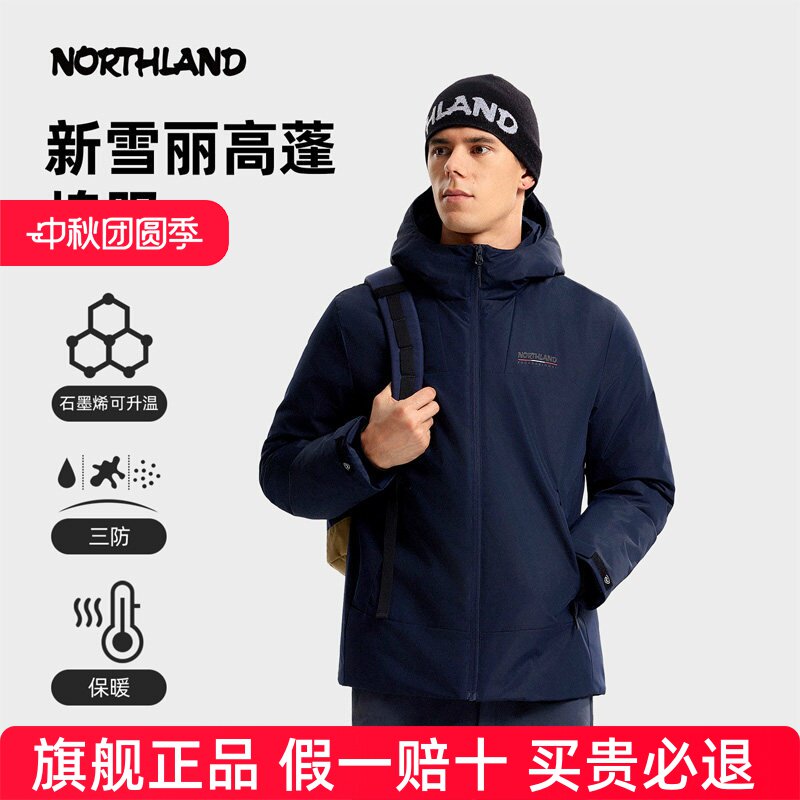 NORTHLAND诺诗兰棉服3M新雪丽棉男秋冬防风保暖户外徒步外套上衣