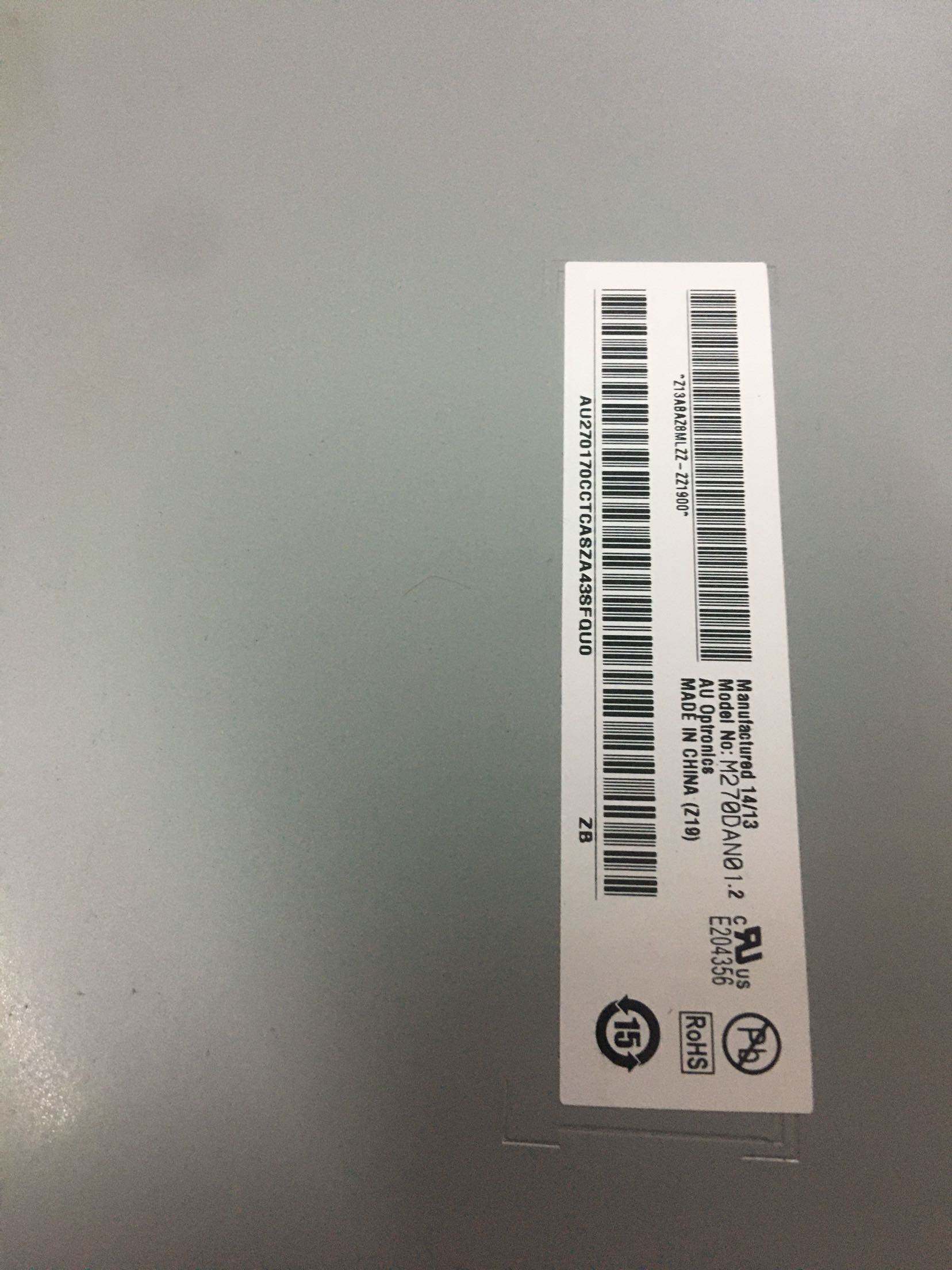 友达27寸m270dan01.2原装全视角2k液晶显示面板