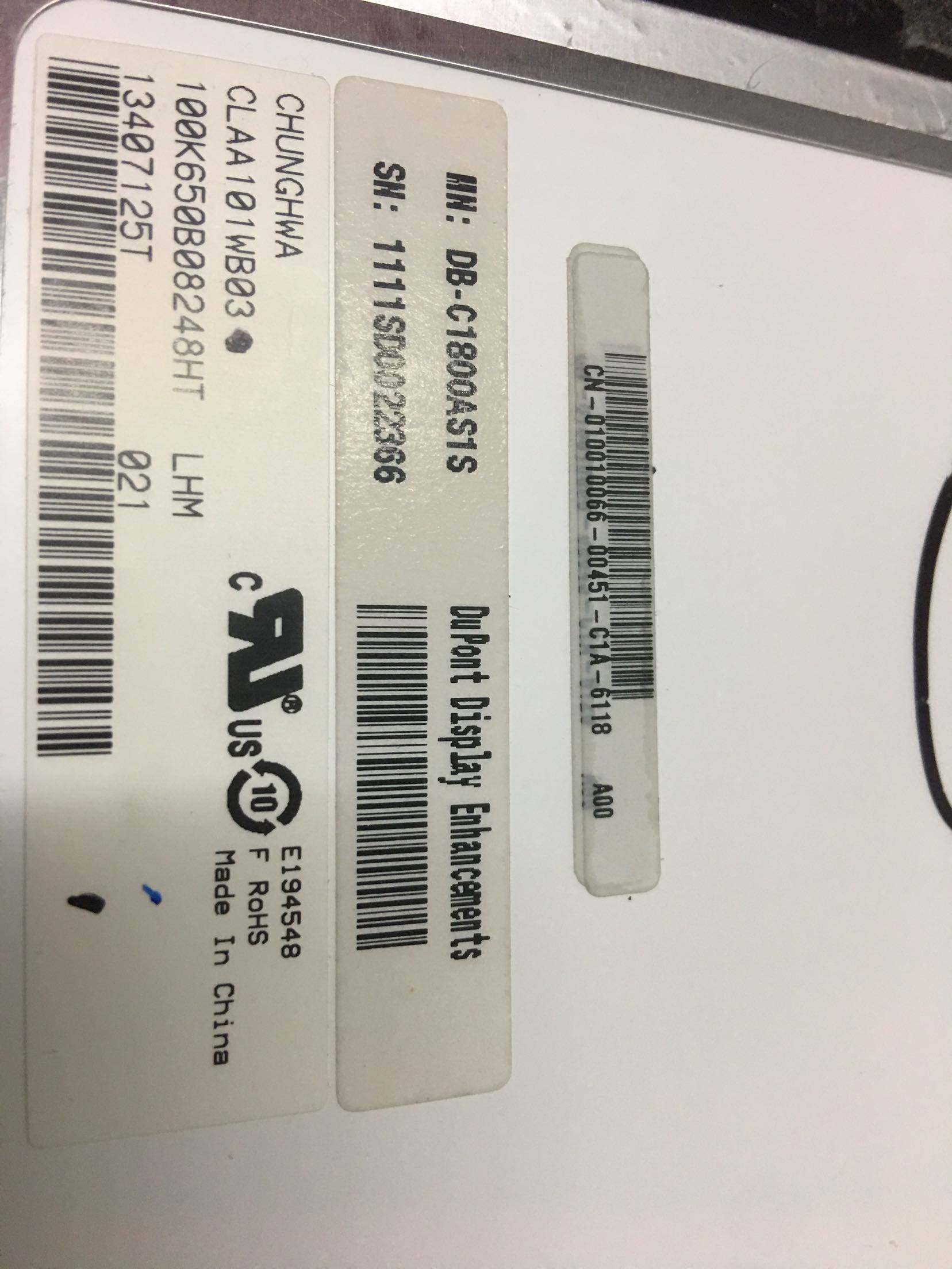 中华10.1寸 claa101wb03 超薄 高清 1366*768液晶显示面板