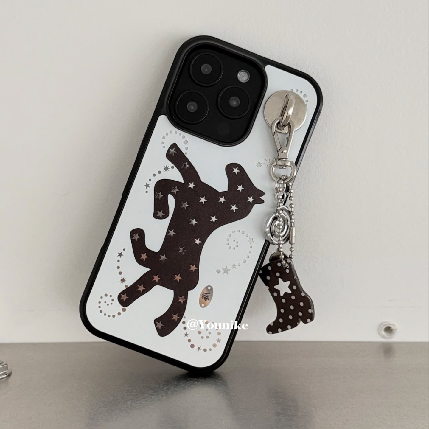 韩系ins设计师款复古星星马吊坠